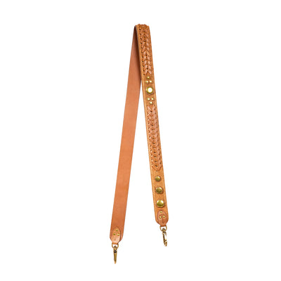 Bandouliere Gaucho Croûte Velours Caramel