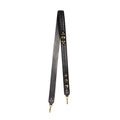 Bandouliere Gaucho Croûte Velours Noir Brass