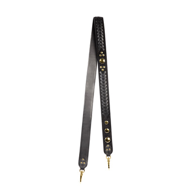 Bandouliere Gaucho Croûte Velours Noir Brass
