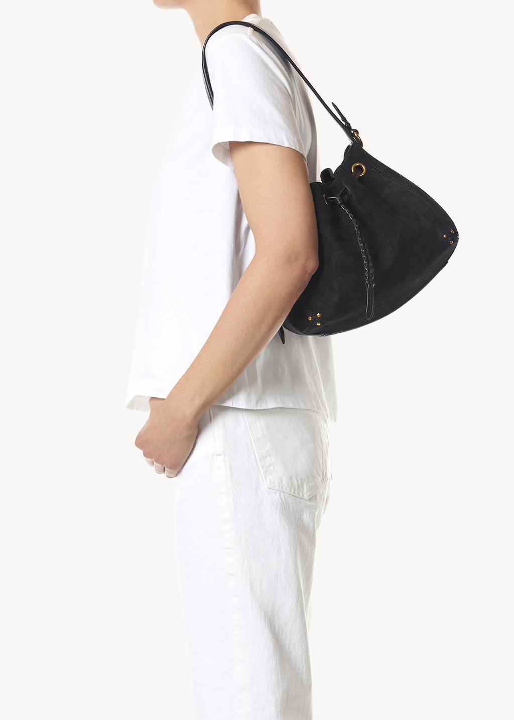 Sac Andy Croûte Velours Noir
