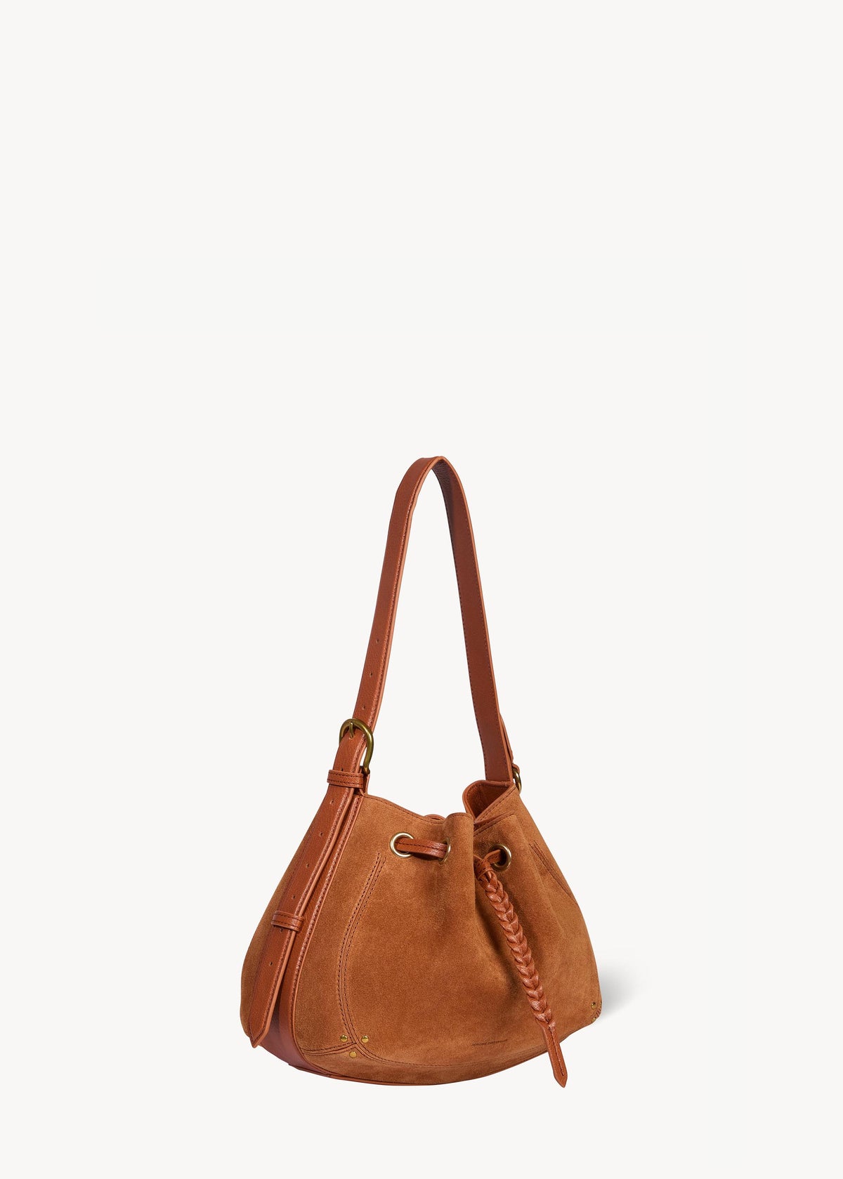 Sac Andy Croûte Velours Caramel