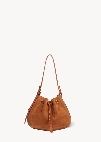 Sac Andy Croûte Velours Caramel