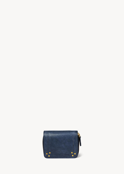 Portefeuille André Agneau Bubble Night Blue