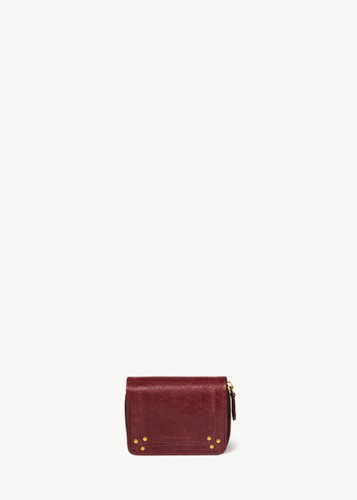 Portefeuille André Agneau Bubble Burgundy