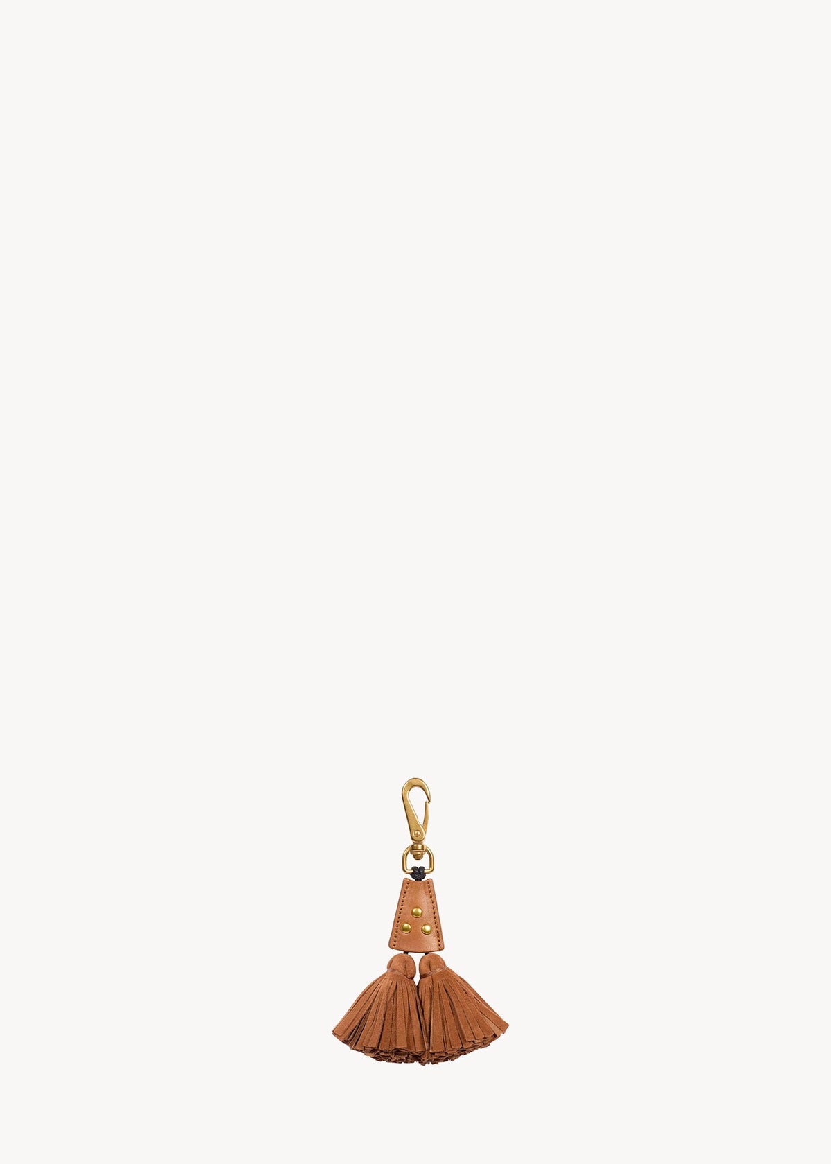Porte clés Pompon twin Chèvre Caramel