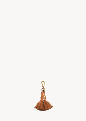 Porte clés Pompon twin Chèvre Caramel