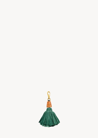 Keychain Big Pompon Avocat Goatskin