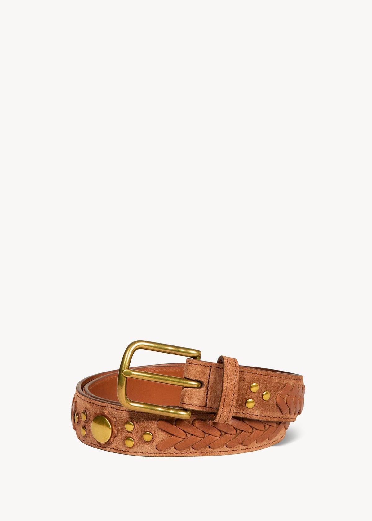 Ceinture Gaucho Croûte Velours Caramel
