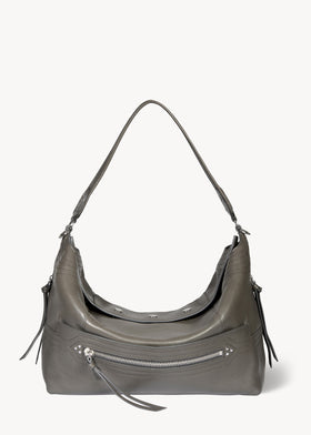 Sac Lucky Hobo Large buffle Gris