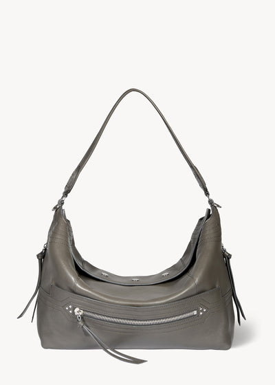 Sac Lucky Hobo Large buffle Gris