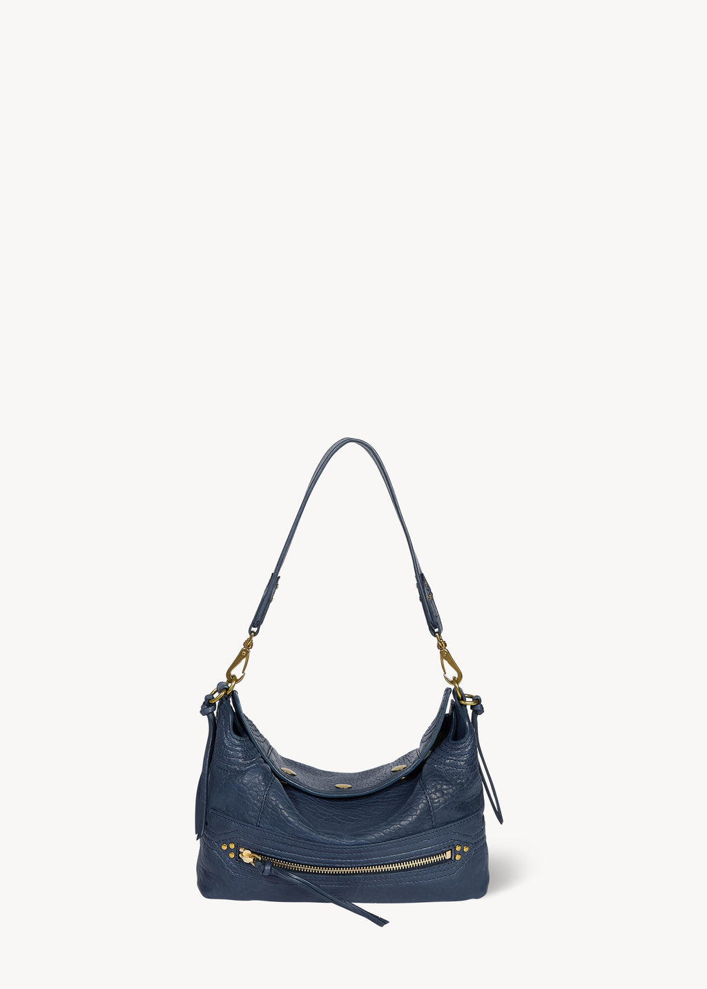 Sac Lucky Hobo Small Agneau Bubble Night Blue