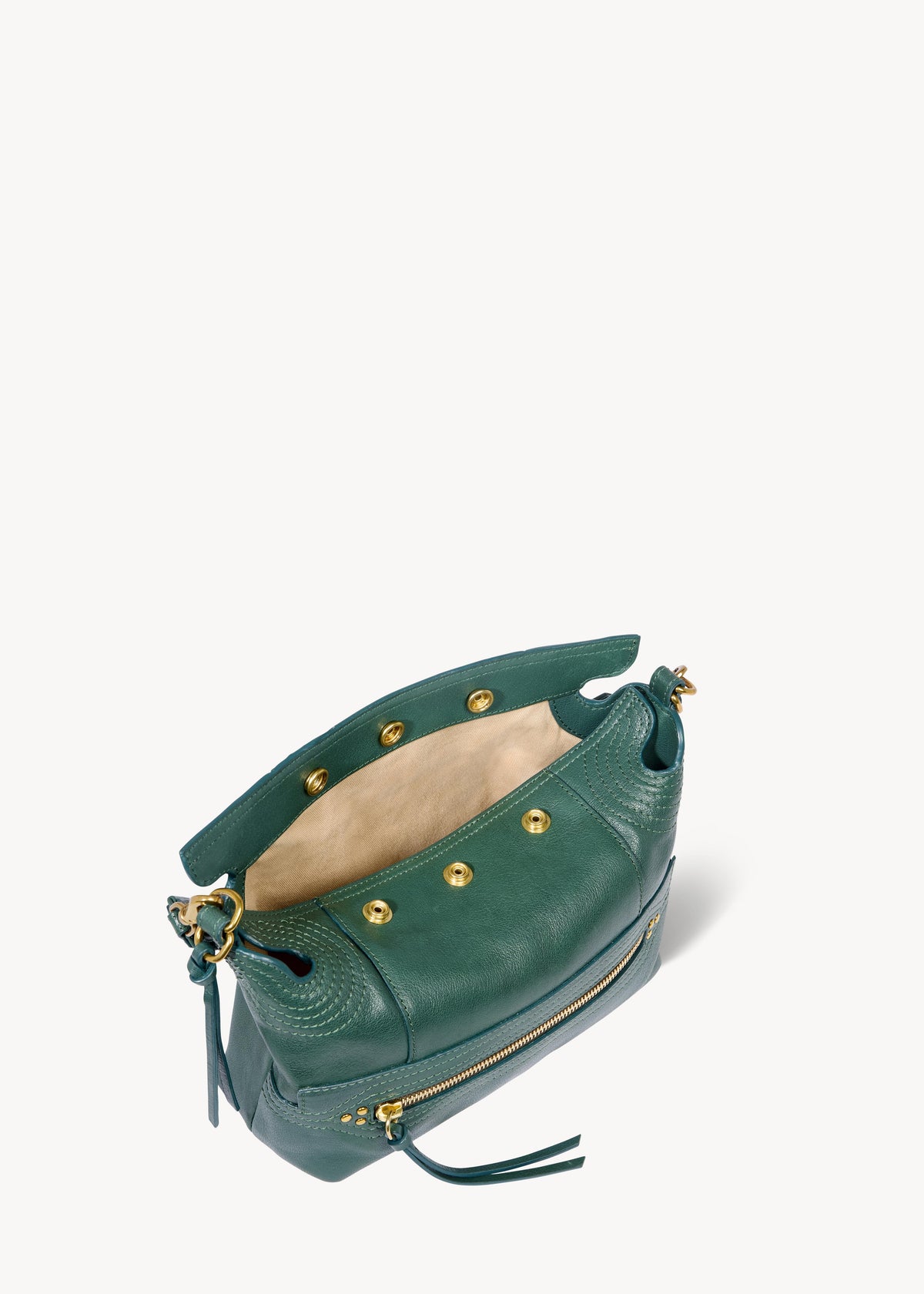 Sac Lucky Hobo Small buffle Avocat