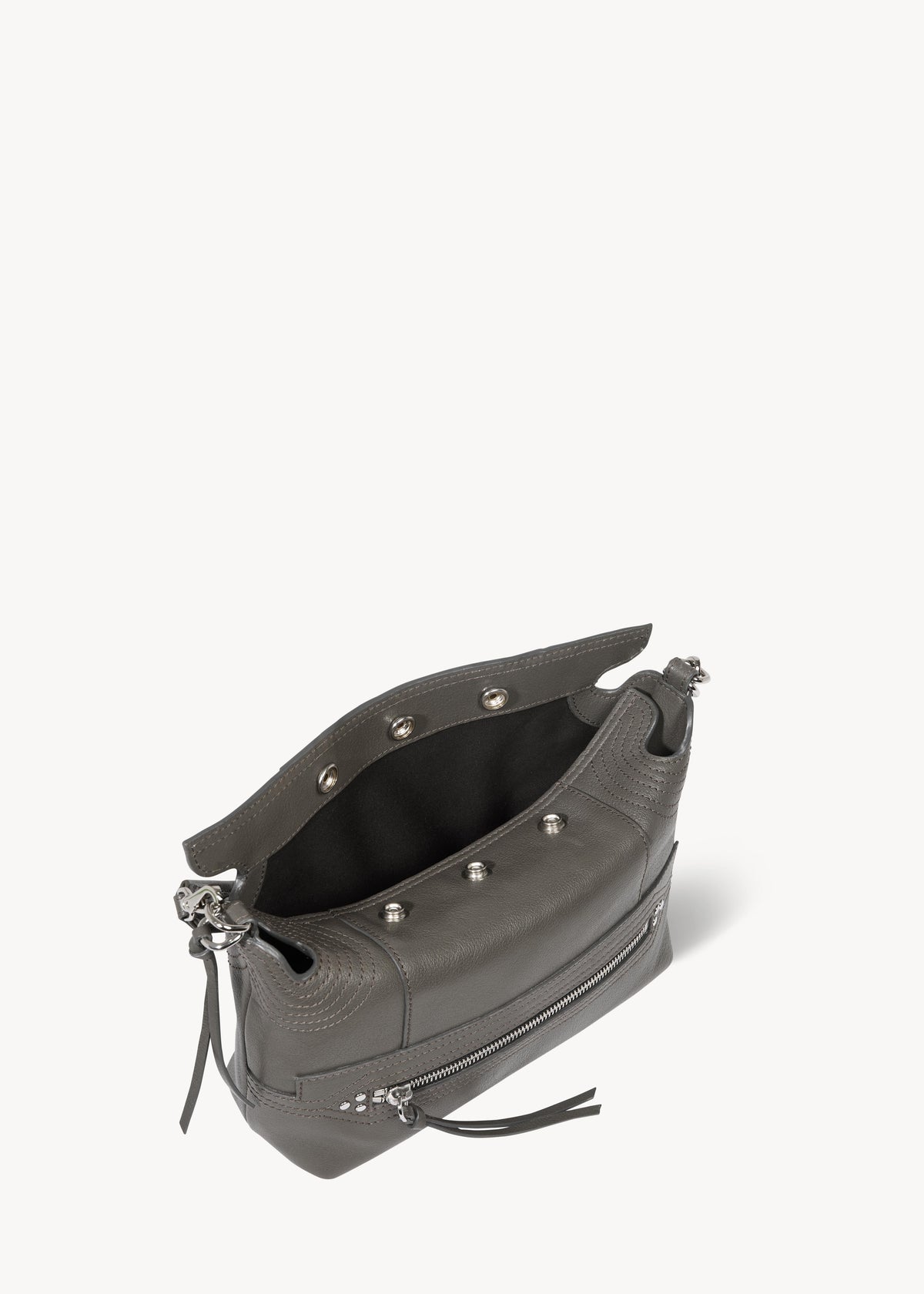 Sac Lucky Hobo Small buffle Gris