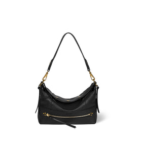 Sac Lucky Hobo Small buffle Noir Brass