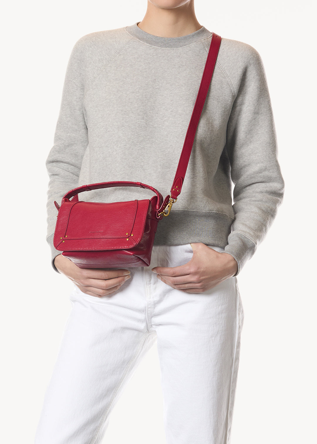 Sac Pepito S Chèvre Carmin