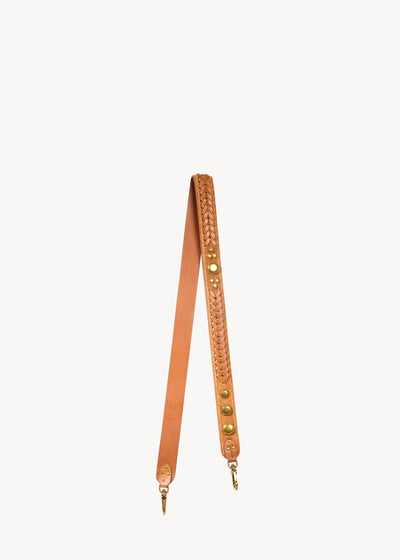 Bandouliere Gaucho Croûte Velours Caramel
