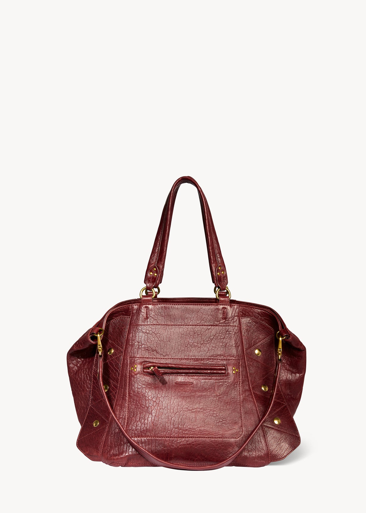 Sac Cabas Roger Agneau Bubble Burgundy
