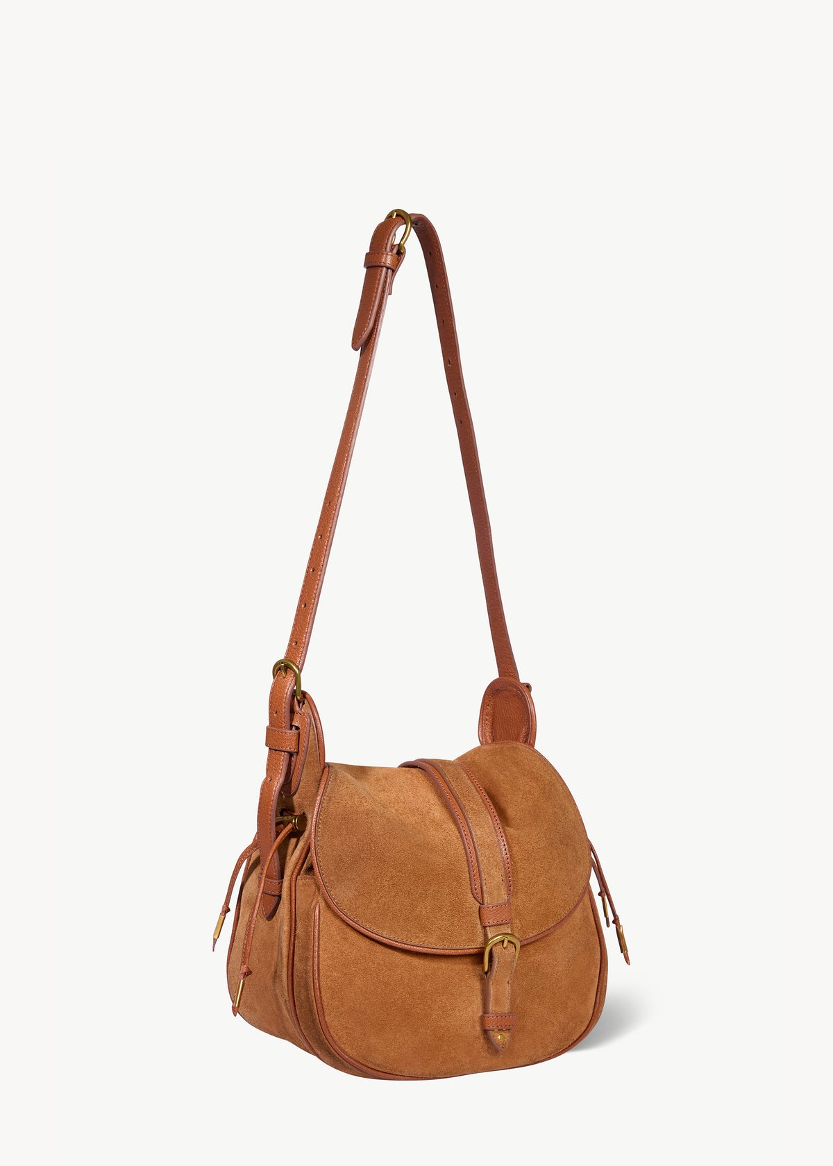 Sac Gildas Croûte Velours Caramel