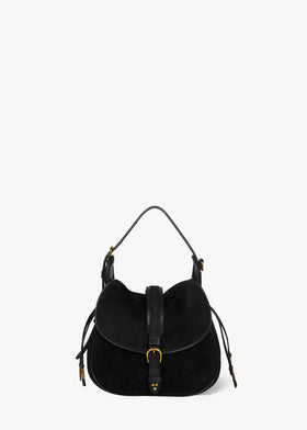 Gildas Tasche Noir Veloursleder