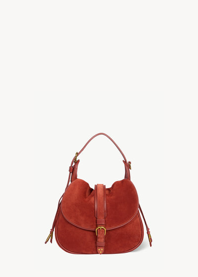 Gildas Tasche Rouille Veloursleder