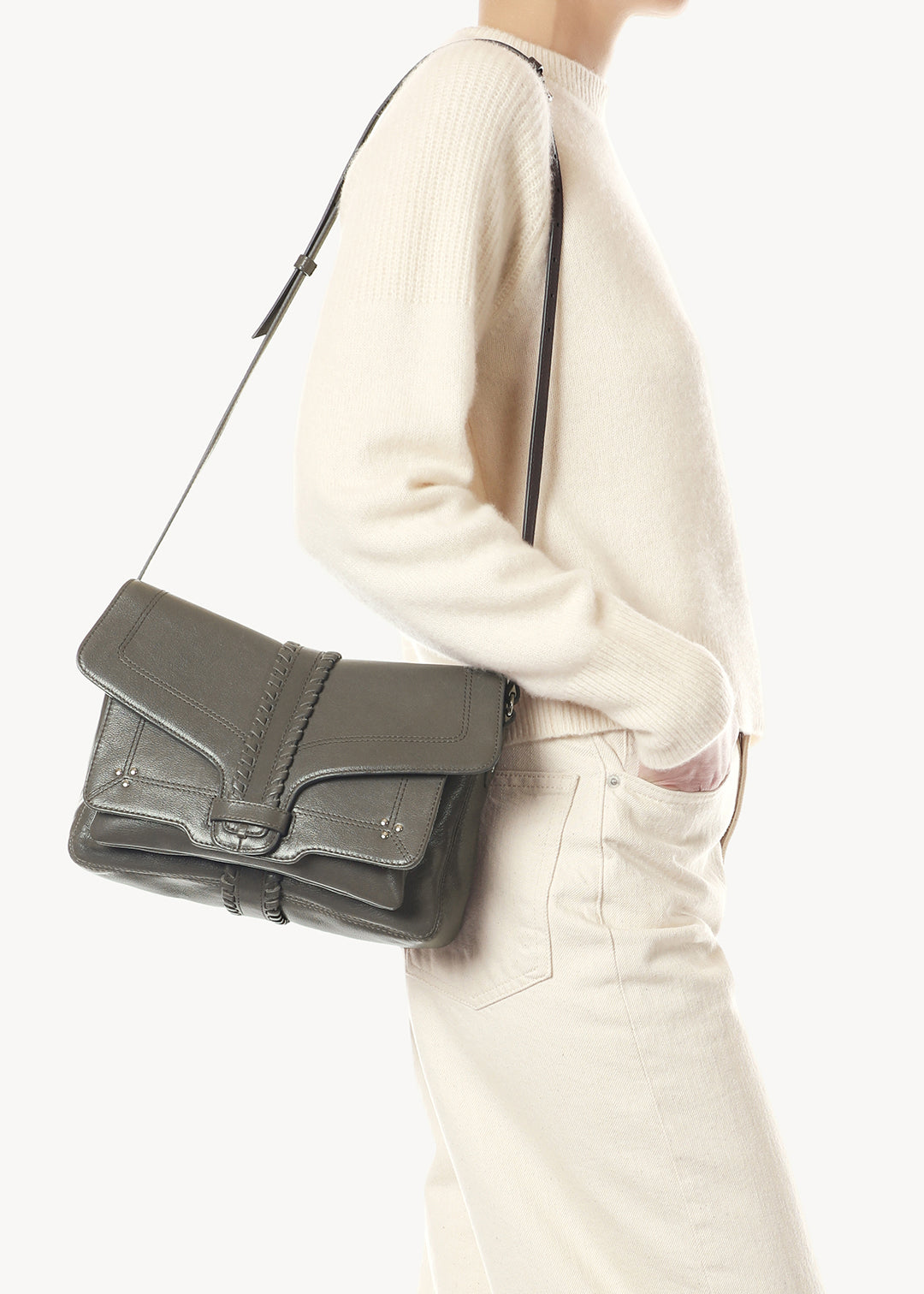 Sac Harry M buffle Gris