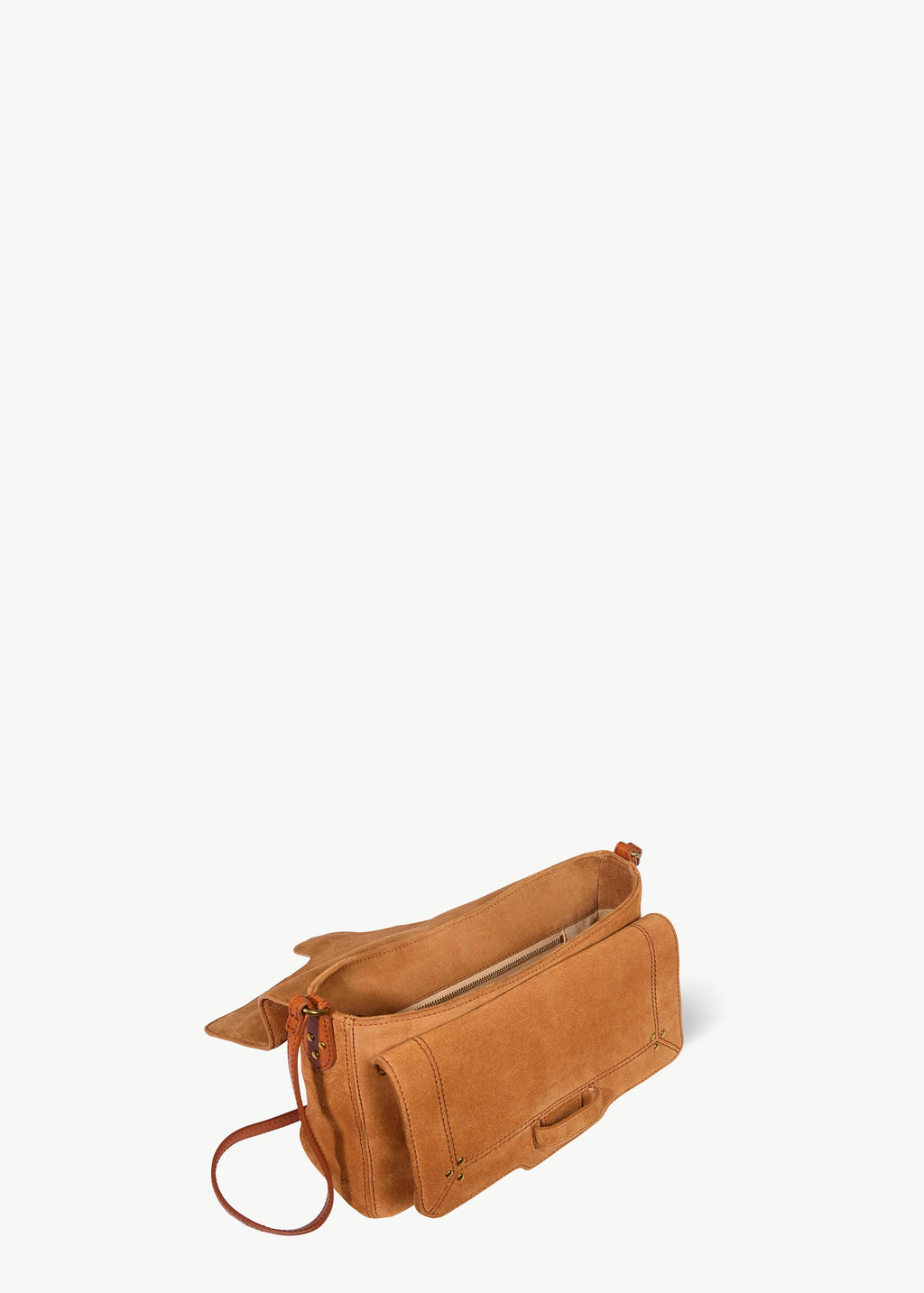 Sac Harry M Croûte Velours Caramel