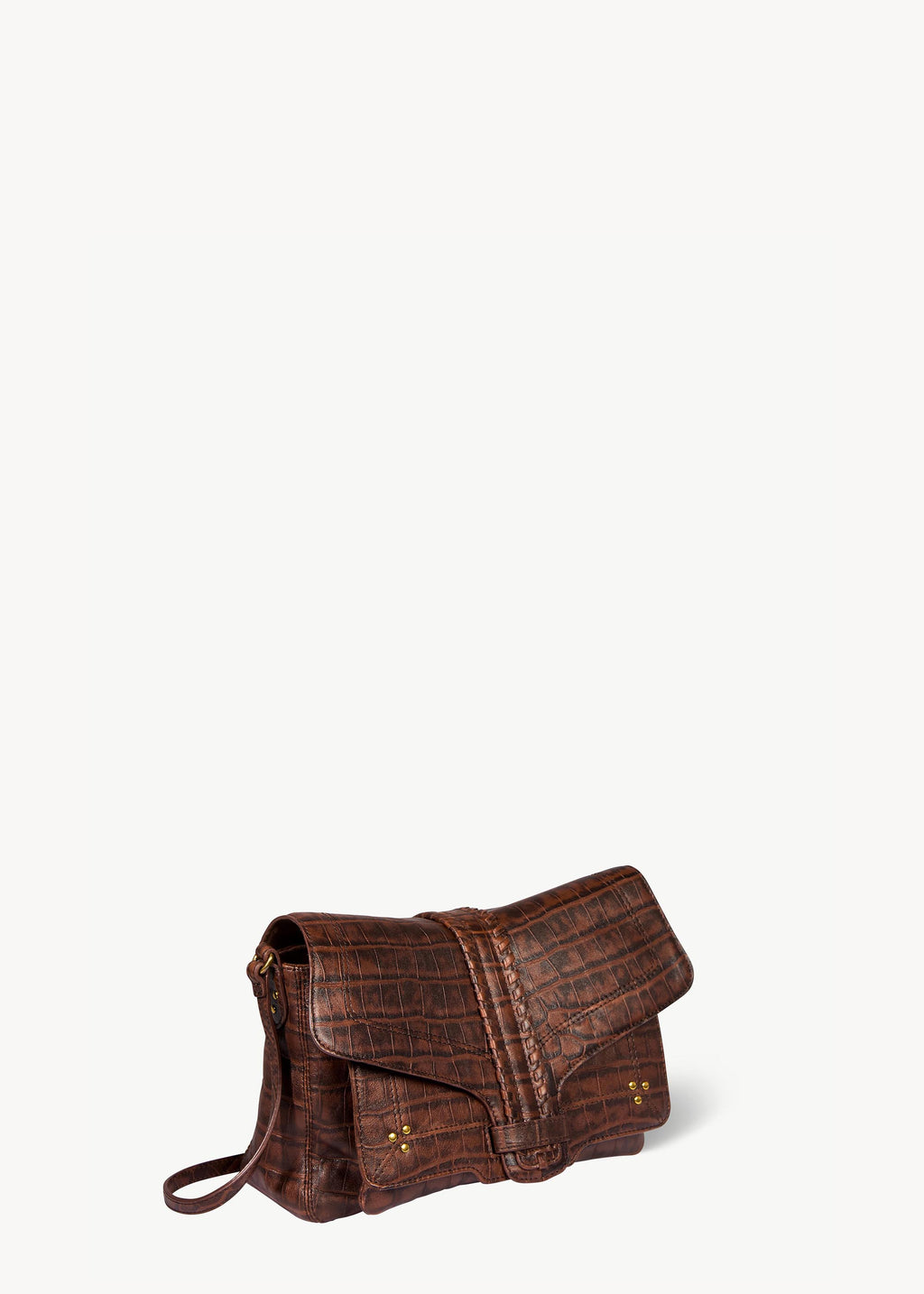 Sac Harry M Mouton Imprimé Croco Cigare