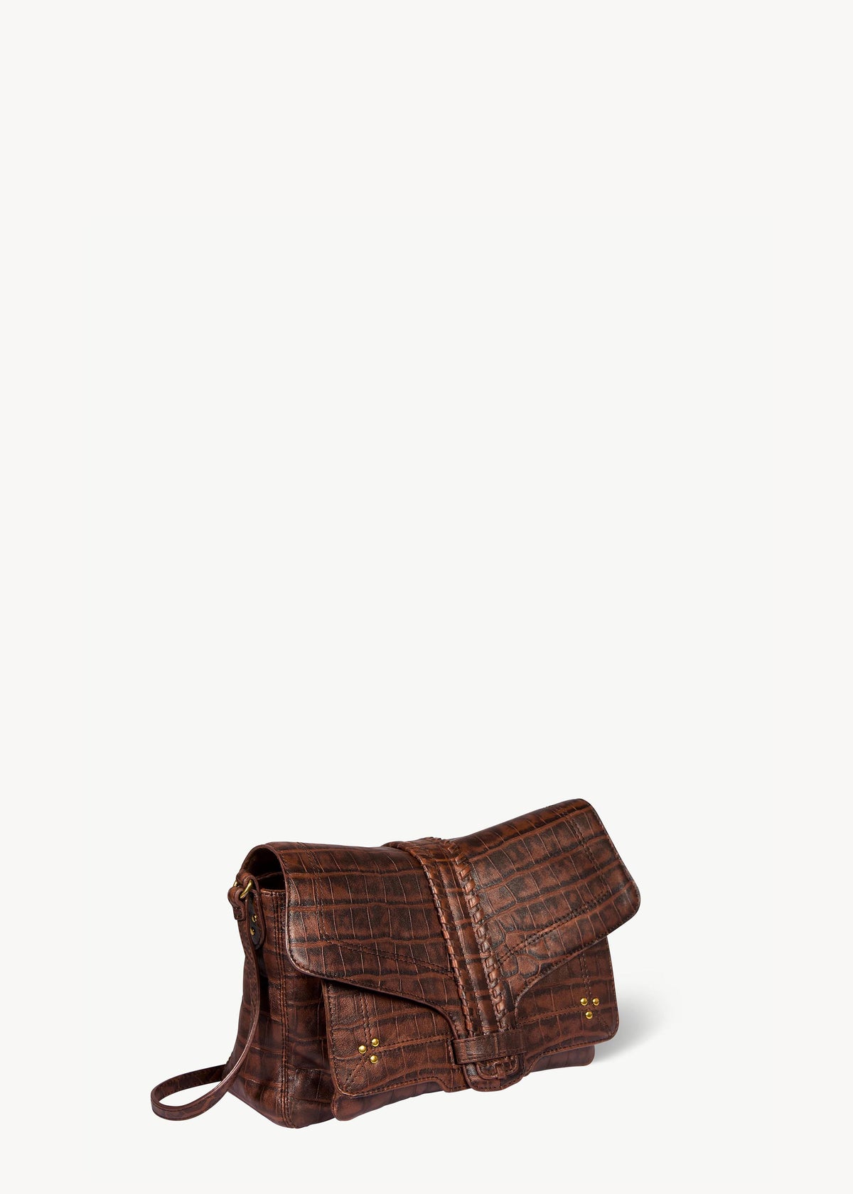 Sac Harry M Mouton Imprimé Croco Cigare