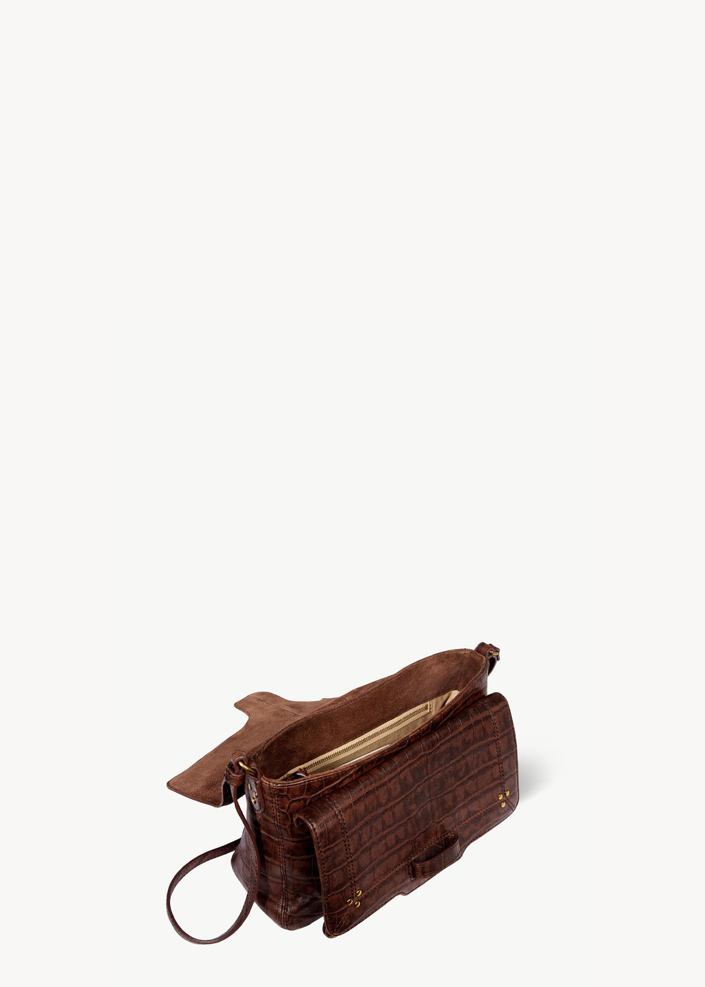 Sac Harry M Mouton Imprimé Croco Cigare