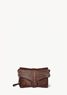 Harry M Tasche Imprimé Croco Cigare Schafleder