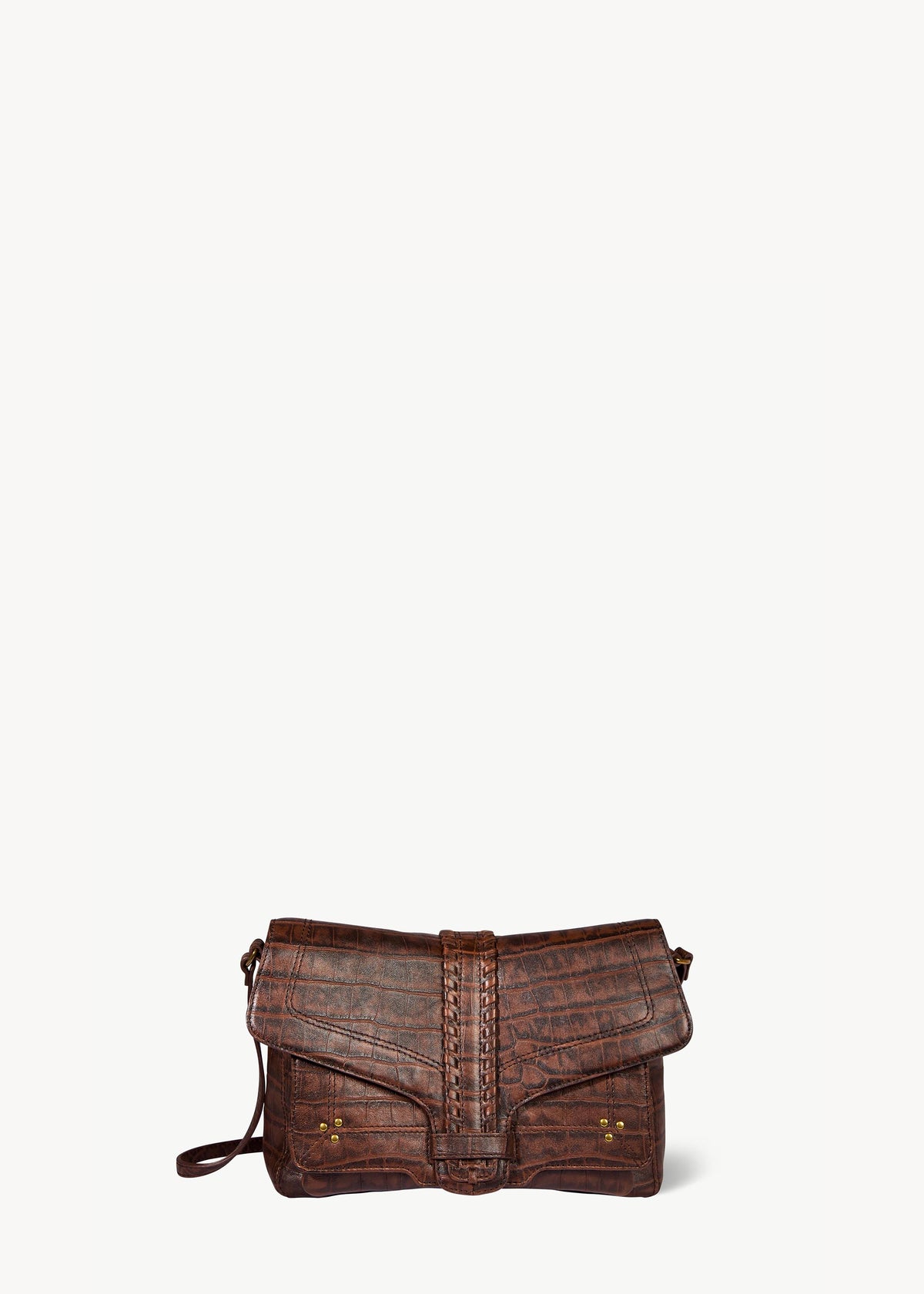 Sac Harry M Mouton Imprimé Croco Cigare