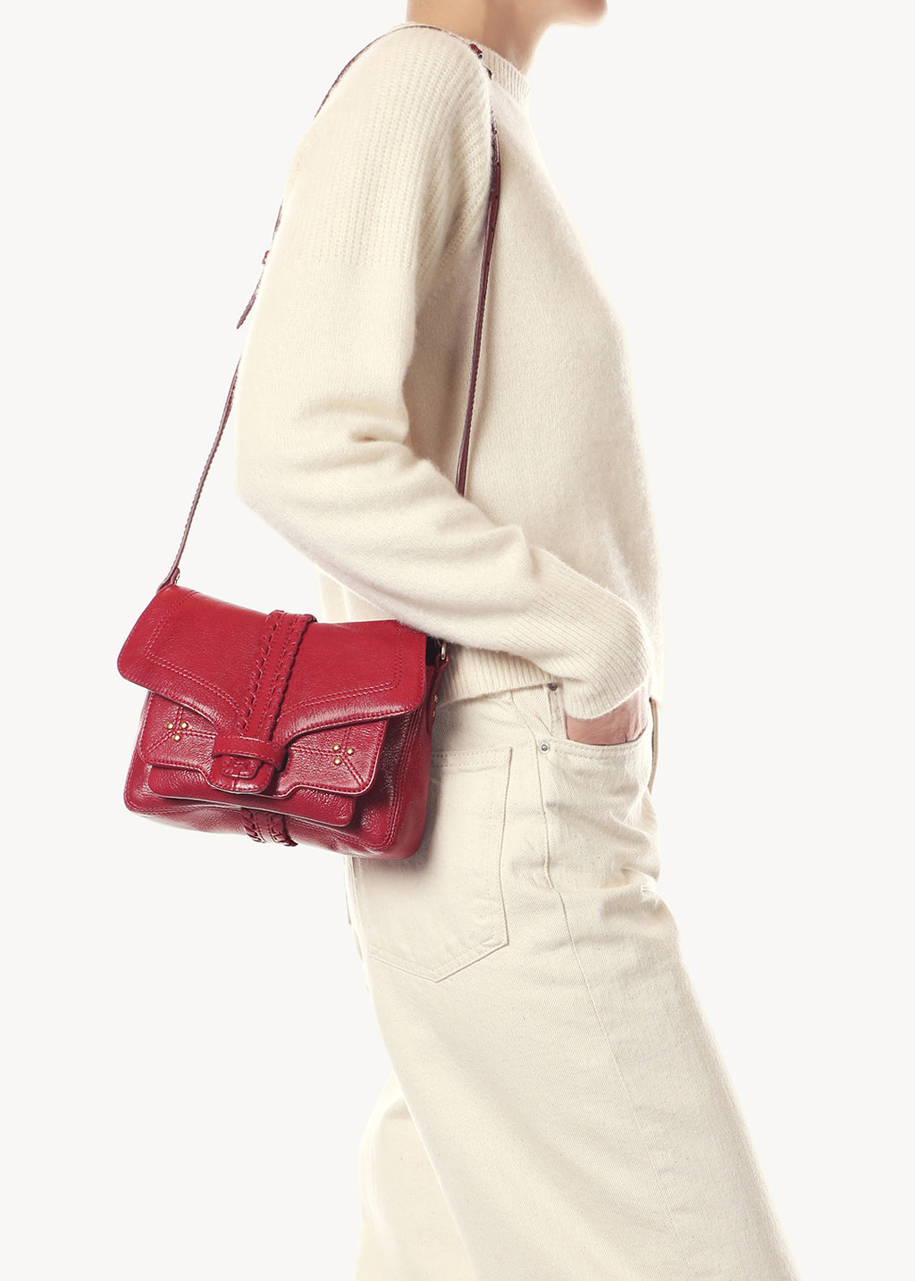 Sac Harry S Chèvre Carmin