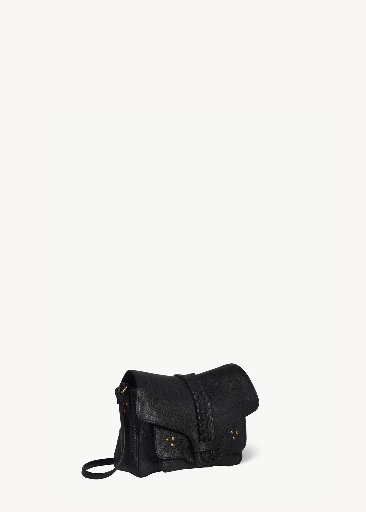 Sac Harry S Chèvre Noir Grainé