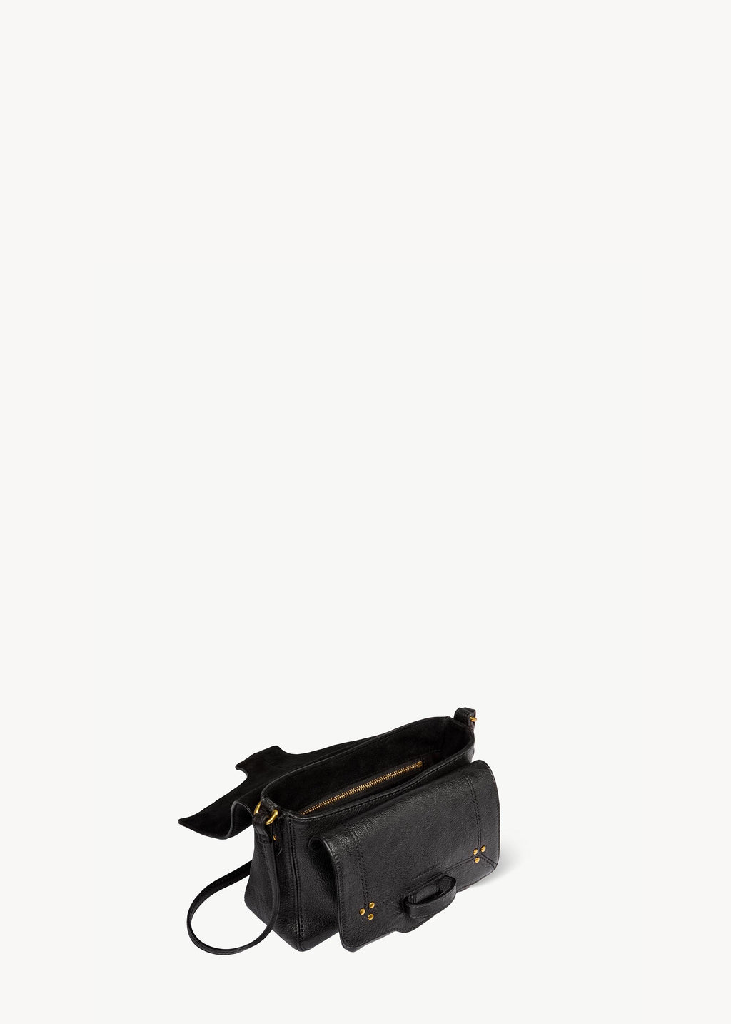 Sac Harry S Chèvre Noir Grainé