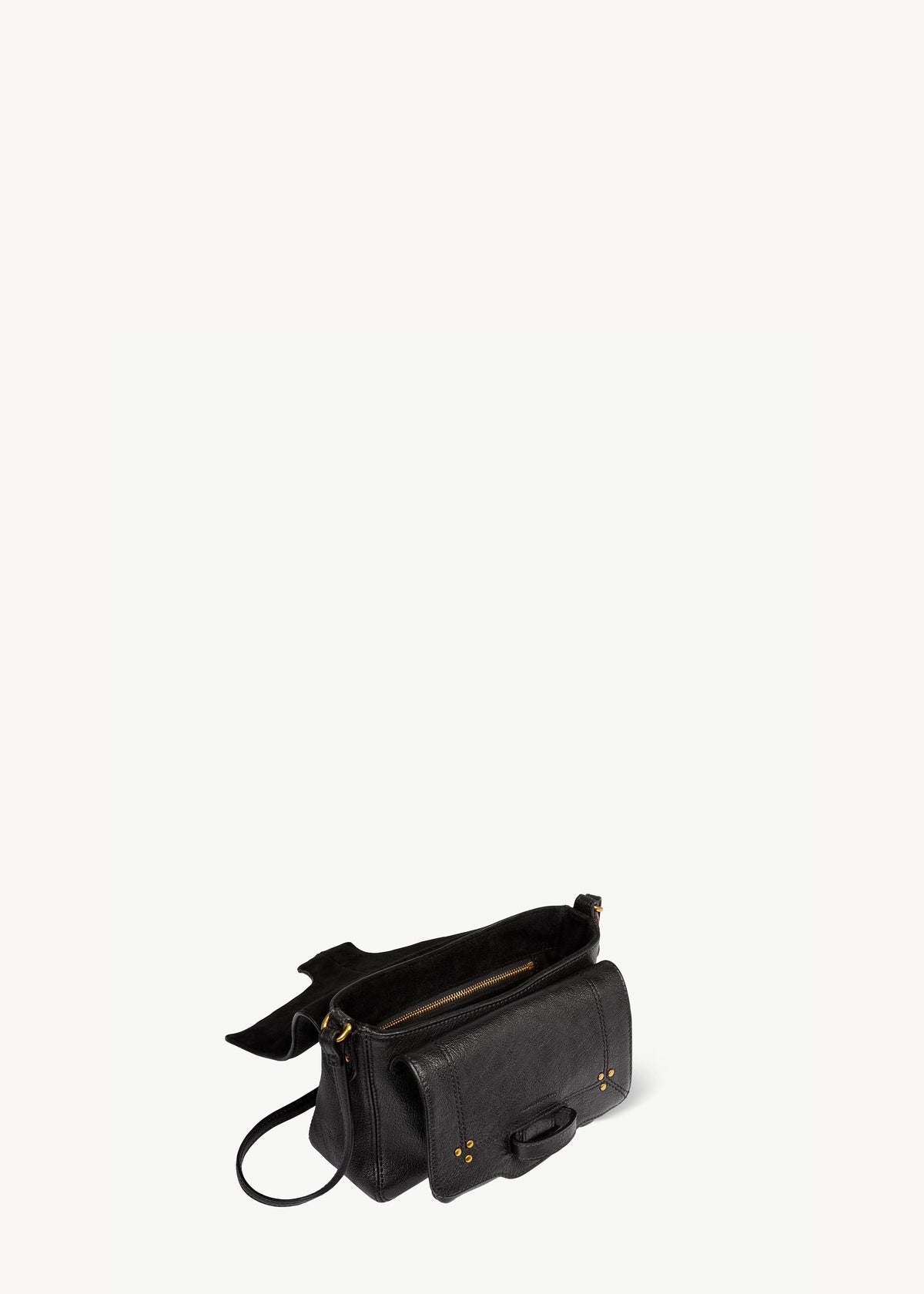 Sac Harry S Chèvre Noir Grainé