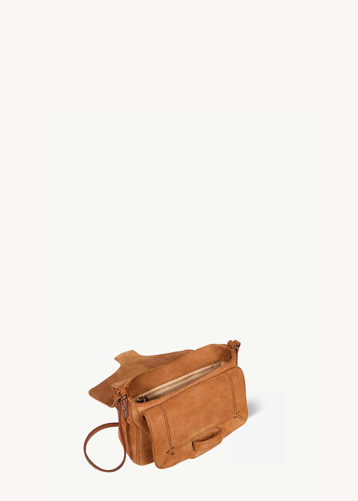 Sac Harry S Croûte Velours Caramel
