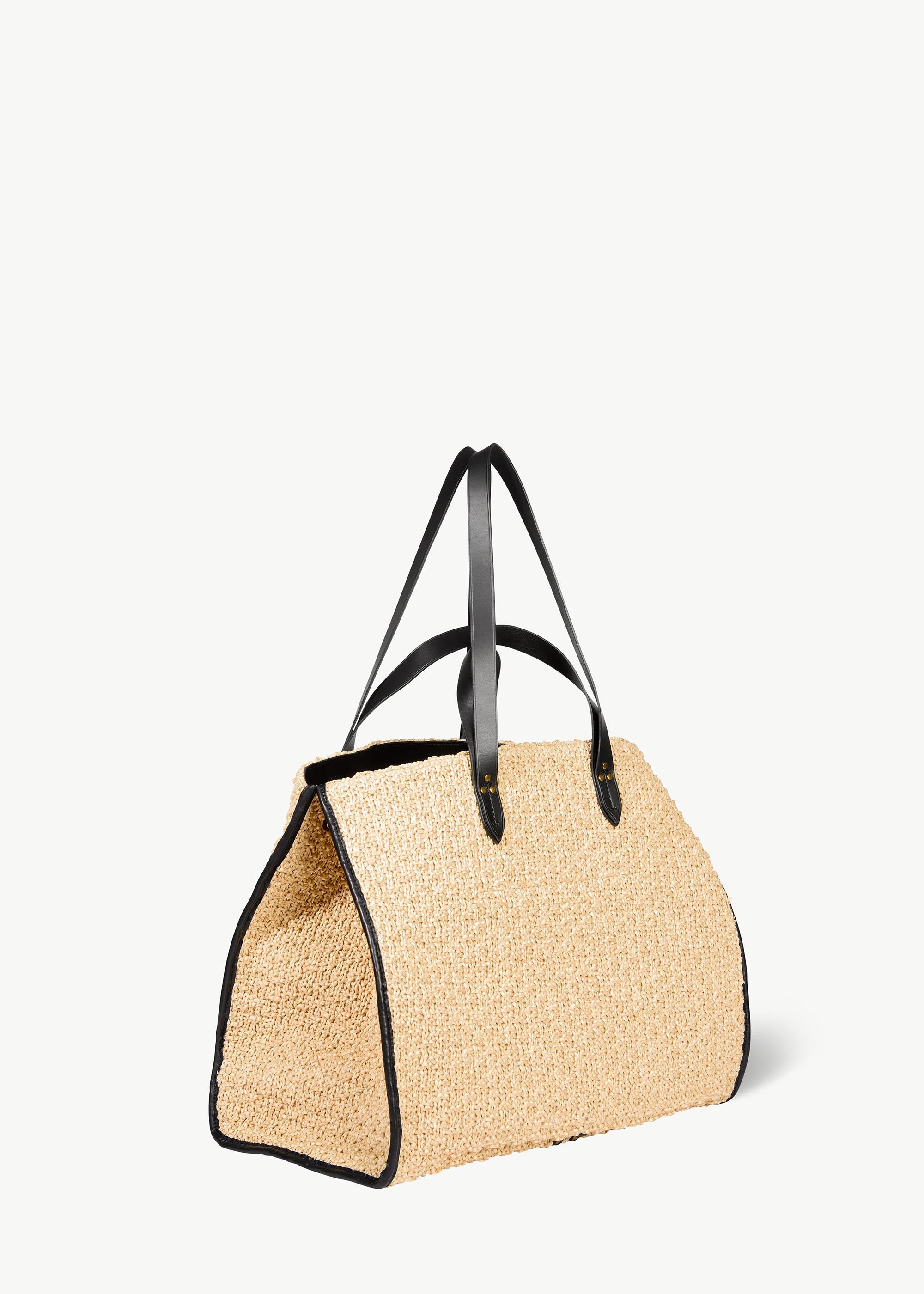 Sac Cabas Léon L fibres recyclées effet raphia