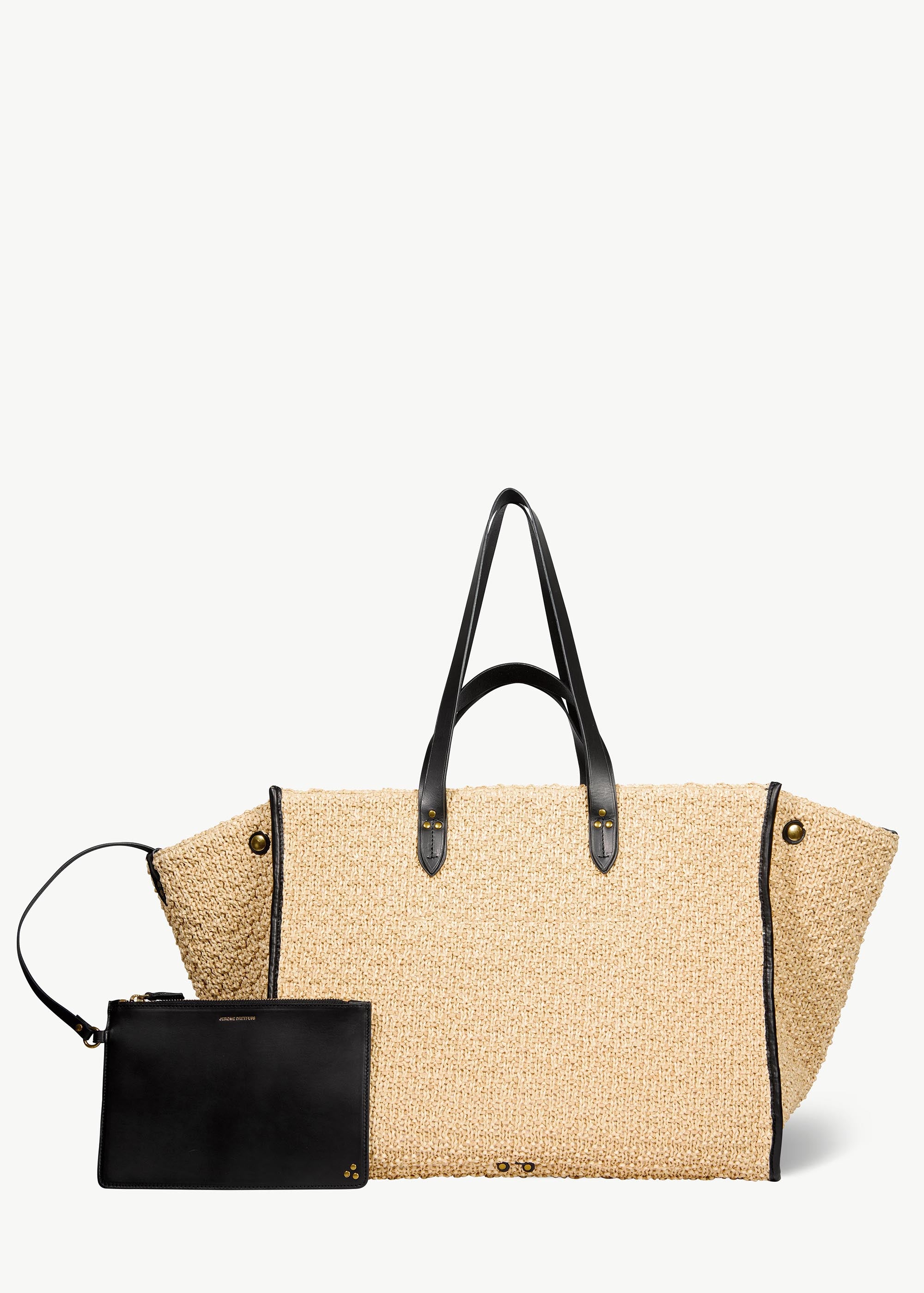 Sac Cabas Léon L fibres recyclées effet raphia