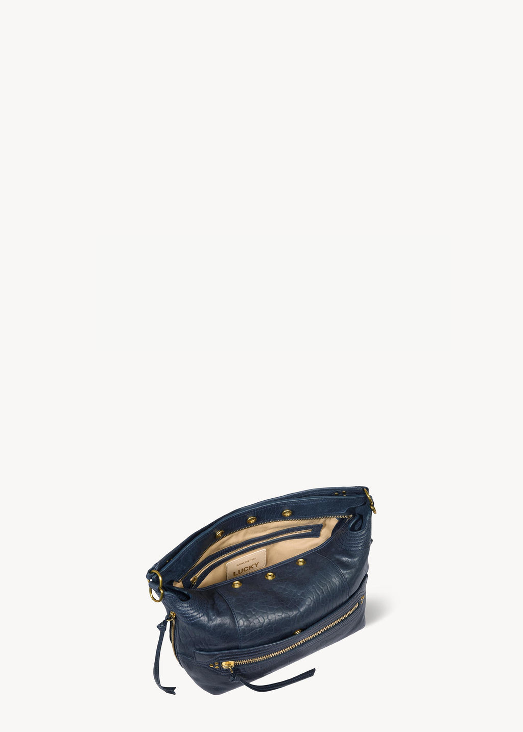 Sac Lucky Hobo Agneau Bubble Night Blue