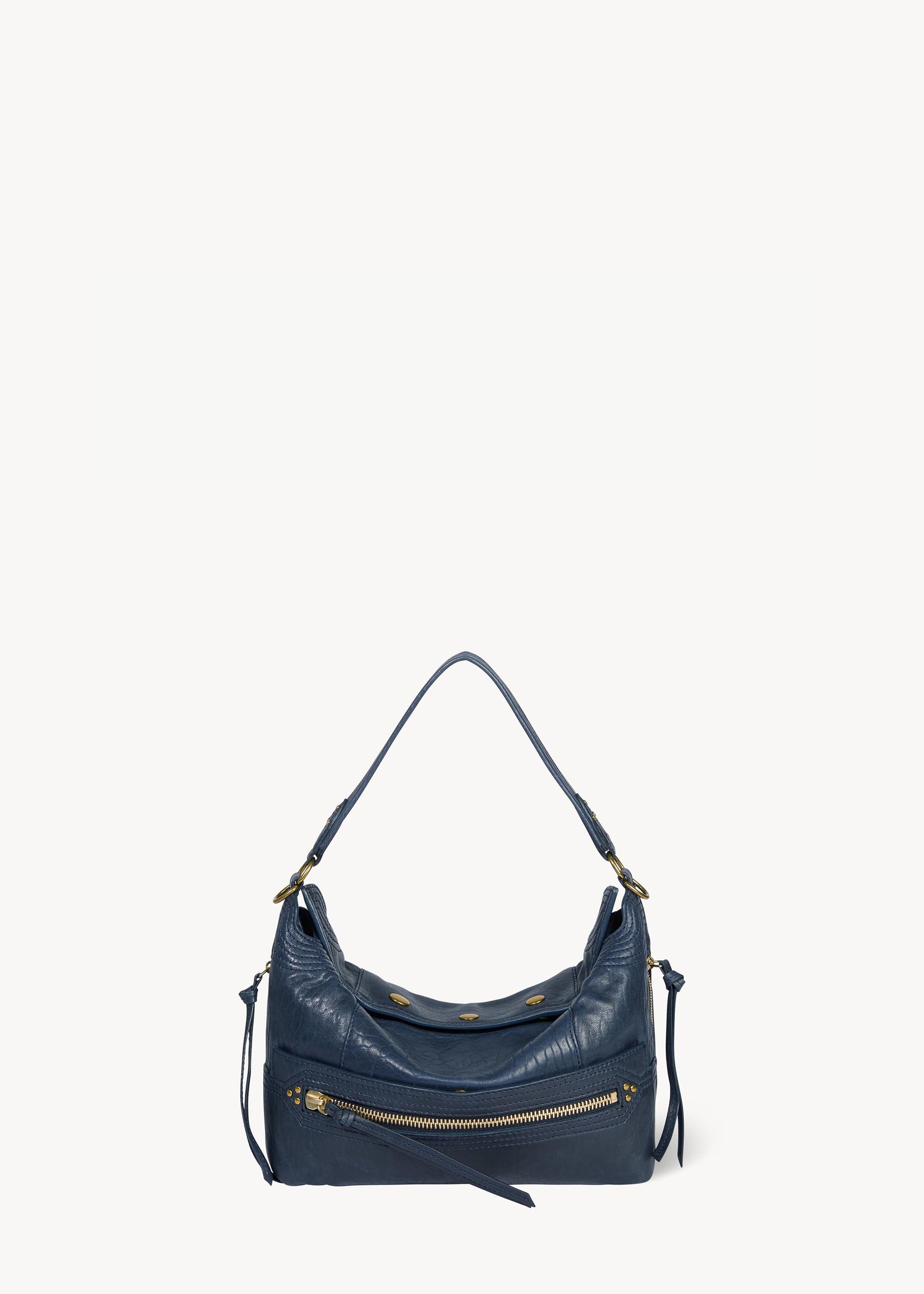 Sac Lucky Hobo Agneau Bubble Night Blue