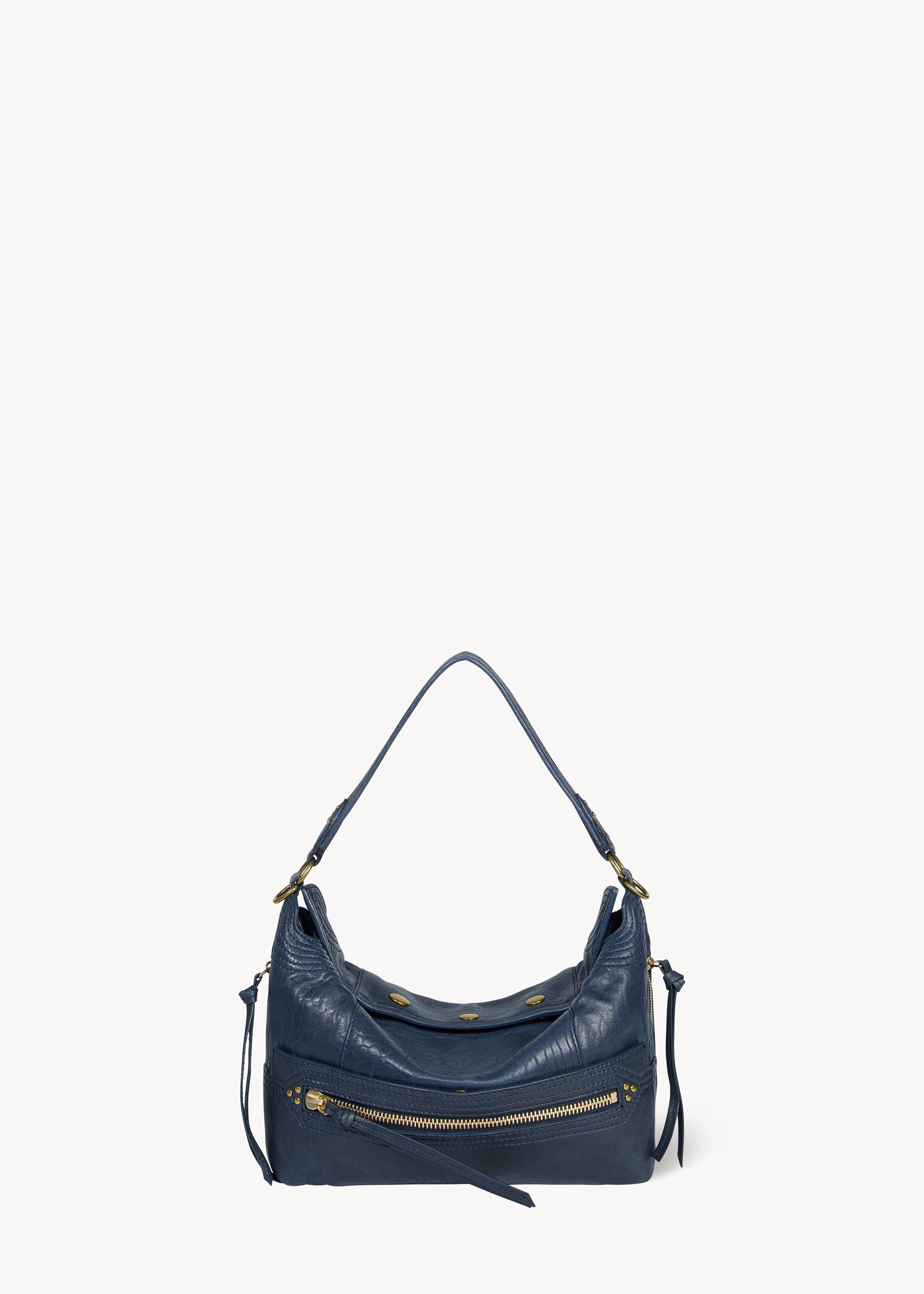 Sac Lucky Hobo Agneau Bubble Night Blue