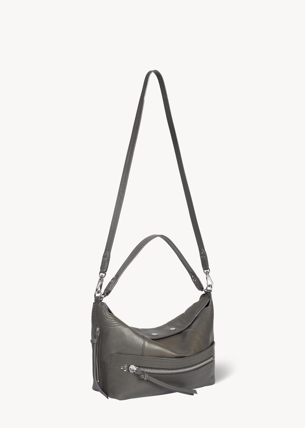 Sac Lucky Hobo buffle Gris