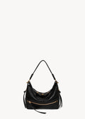 Sac Lucky Hobo Buffle Noir Brass