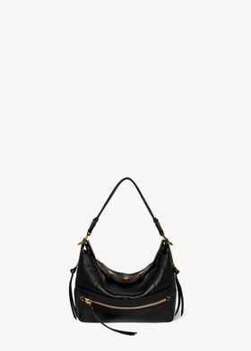 Sac Lucky Hobo Buffle Noir Brass