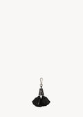Pompon twin Agneau Noir Silver