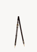 Bandoulière sangle noire fine Vachette Noir Brass
