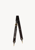 Bandoulière sangle noire large Vachette Noir Brass