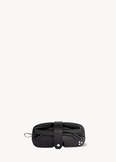 Etui Lunettes Vachette Noir Silver