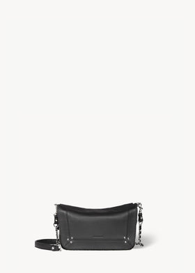 Bobi S Noir Silver Lambskin