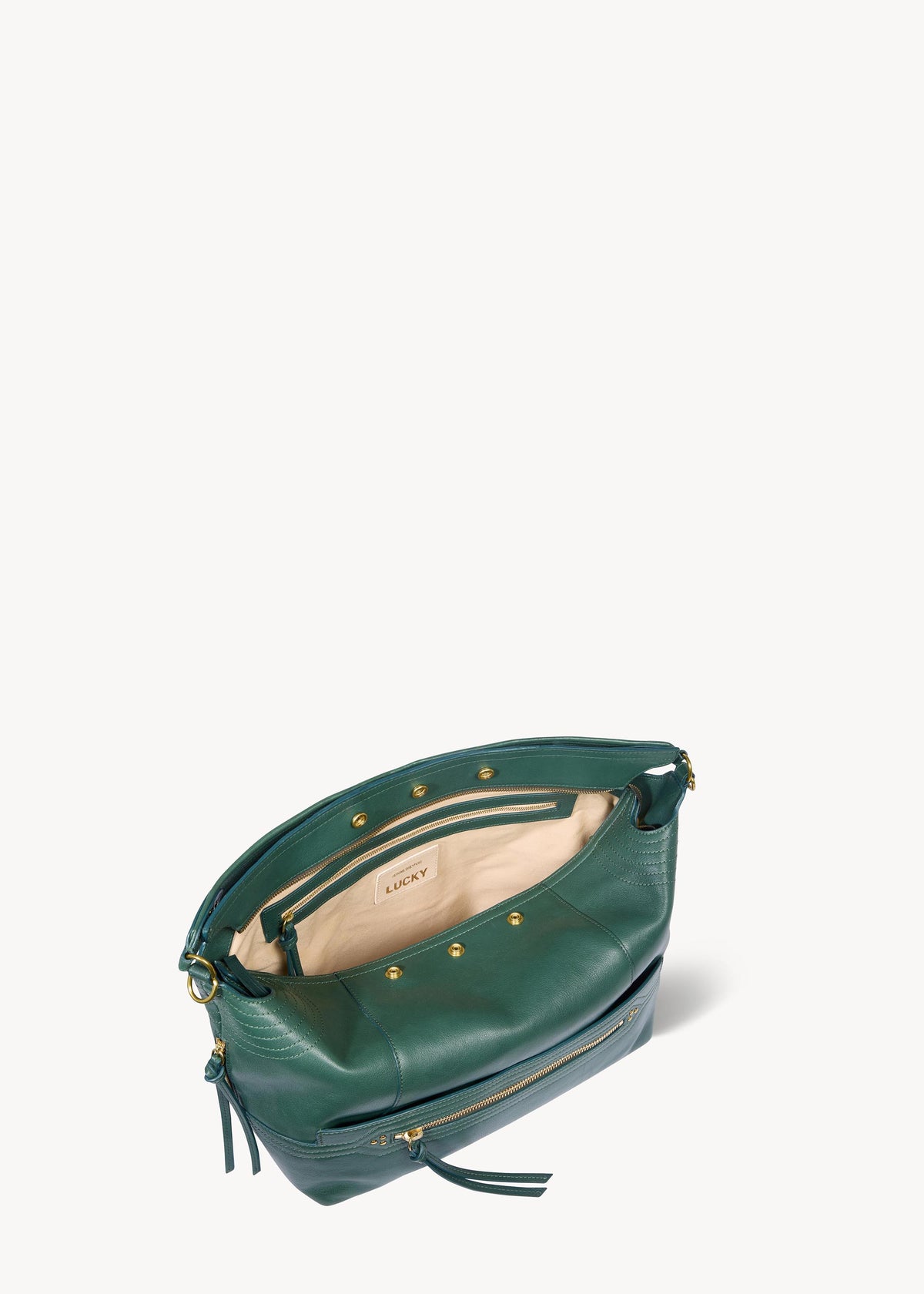 Sac Lucky Hobo Large buffle Avocat